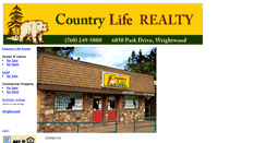 Desktop Screenshot of countryliferealty.com