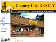 Tablet Screenshot of countryliferealty.com